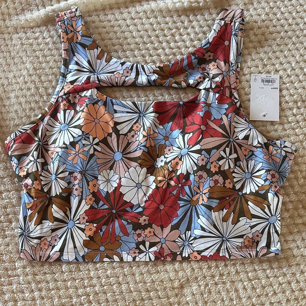 Juniors' SO® Sporty Print Cut-Out Bra